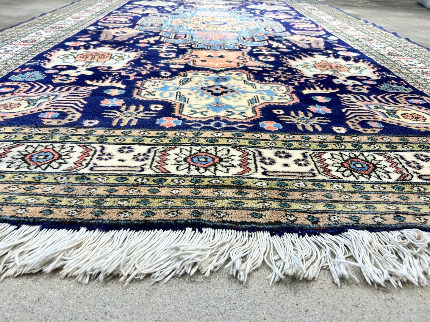 6'x9'10" Hand-Knotted 100% Wool Pile Ardabile Carpet - Area Rug