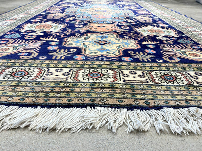6'x9'10" Hand-Knotted 100% Wool Pile Ardabile Carpet - Area Rug