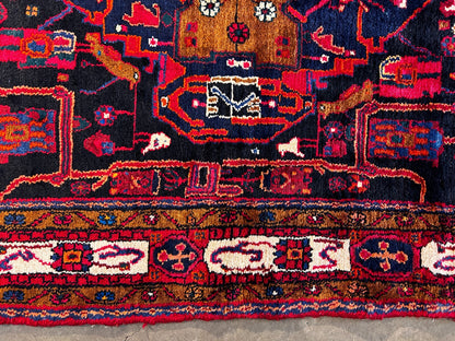 5'7" x 10'6" Hand-Knotted 100% Wool Pile Nahavande Area Rug - Carpet