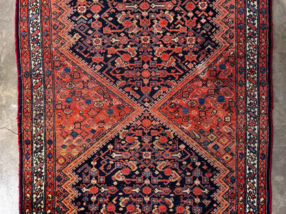 3'8" x 9'11" Hand-Knotted 100% Wool Pile - Malayere Runner