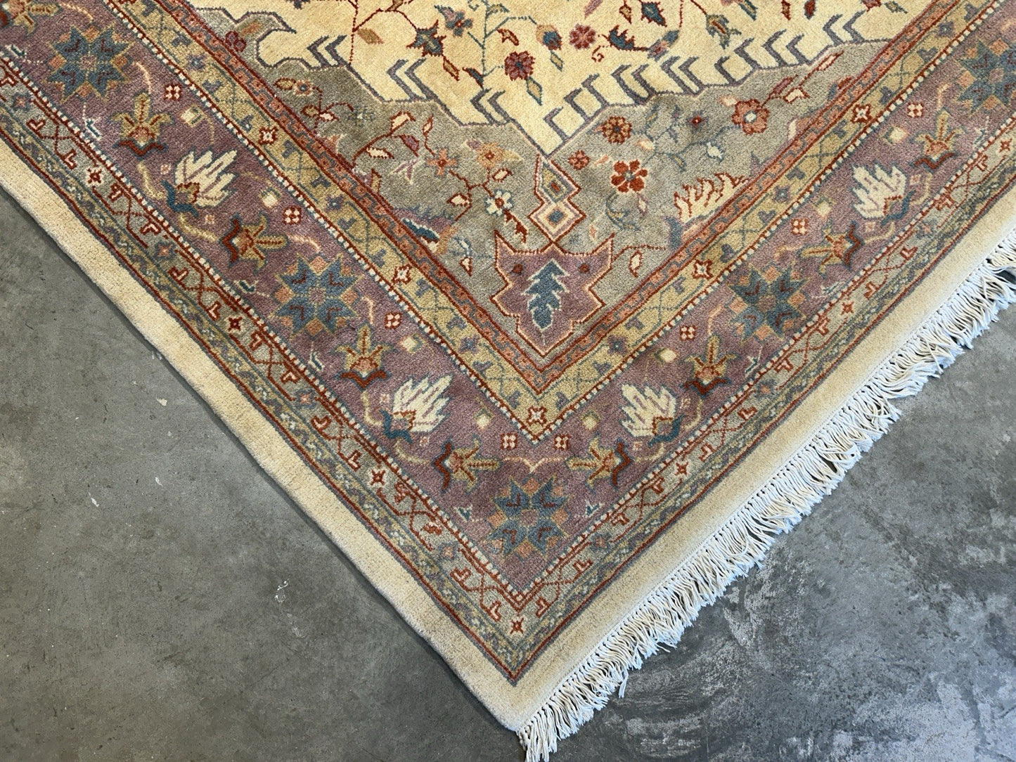 7’10”x9’6” Hand-Knotted 100% Wool Pile Oriental Area Rug - Carpet