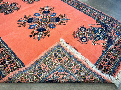 6'10"x9'1" Hand-Knotted 100% Wool Pile Morocco Carpet - Area Rug