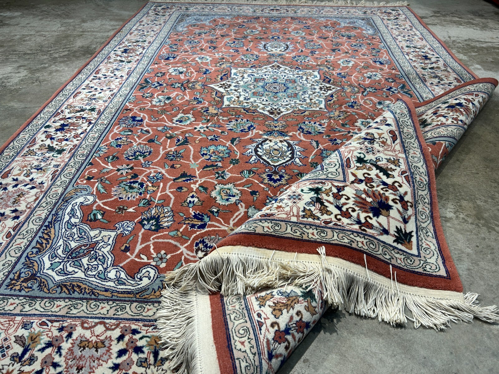 6'0"x9'1" Hand-Knotted 100% Wool Pile SinoPersian Carpet - Area Rug