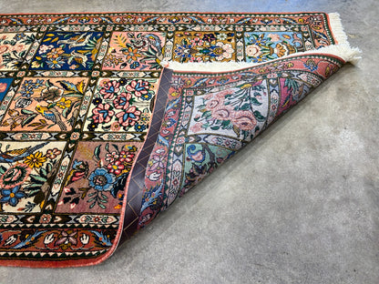 3'5"x5'2" Hand-Knotted 100% Lamb Wool Bakhtiarie Carpet - Area Rug