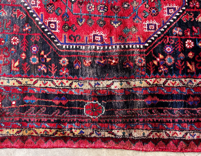 5'0" x 9'5" Hand-Knotted 100% Wool Pile Nahavande Area Rug - Carpet