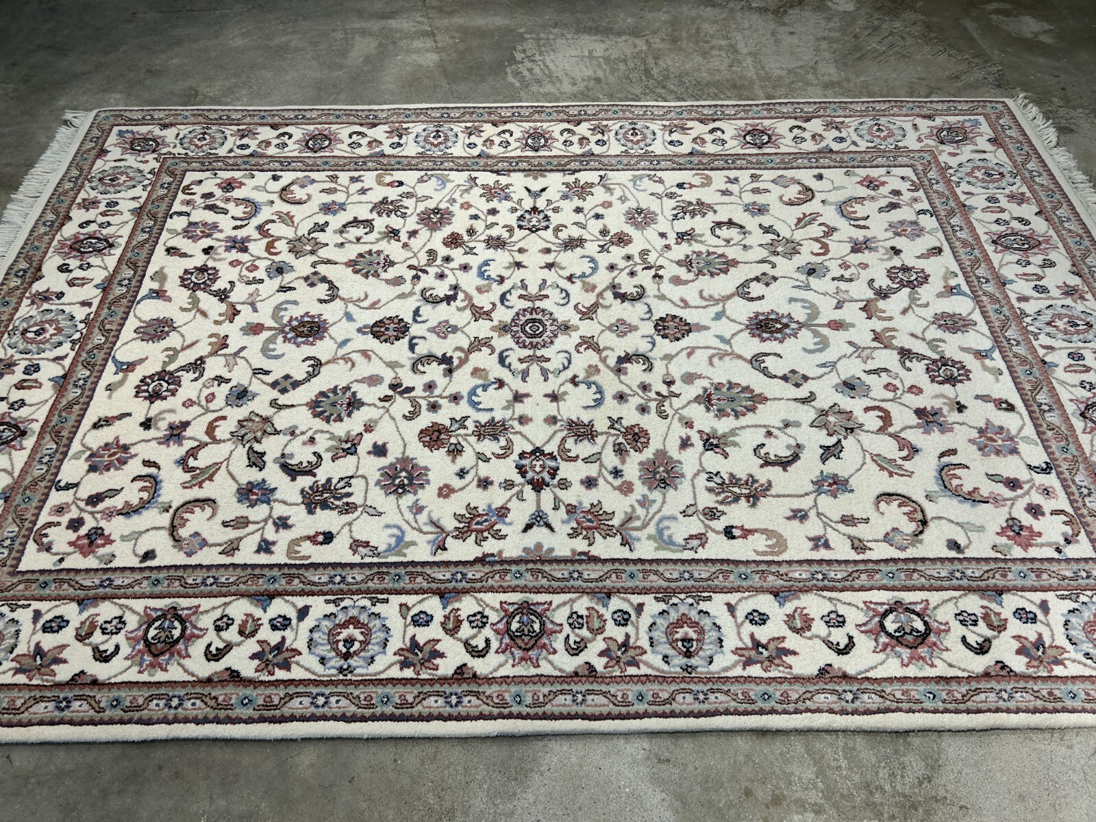 6'x9' Hand-Knotted 100% Wool Carpet - Kashane Design Area Rug