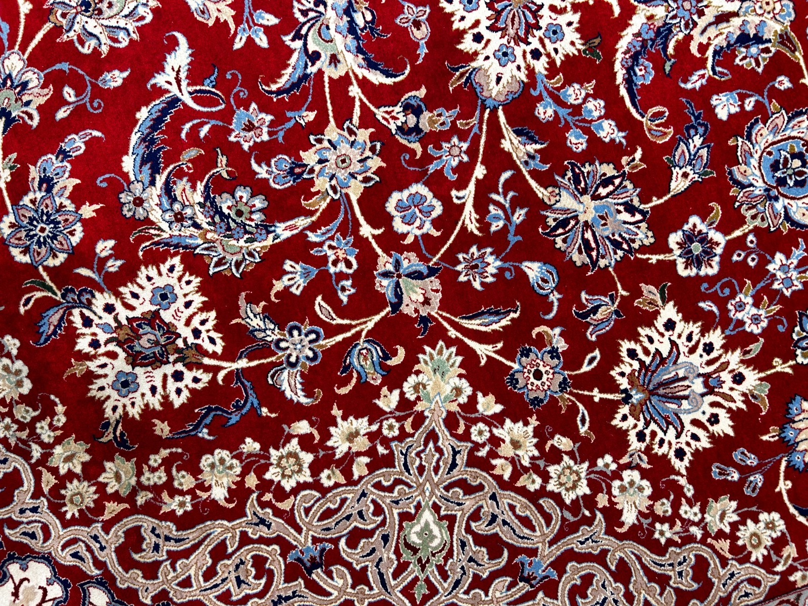 8'10"x12'4" Extra Fine Hand-Knotted Wool & Silk Isfahane Zolfaghari Rug