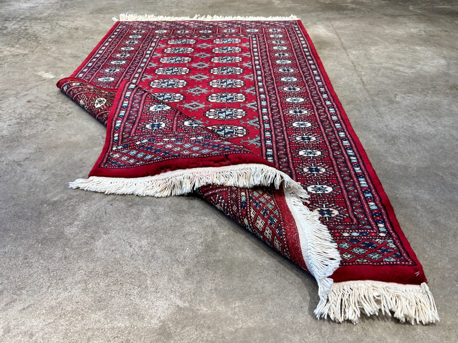 3'x5' Hand-Knotted 100% Wool Pile Bokhara Rug