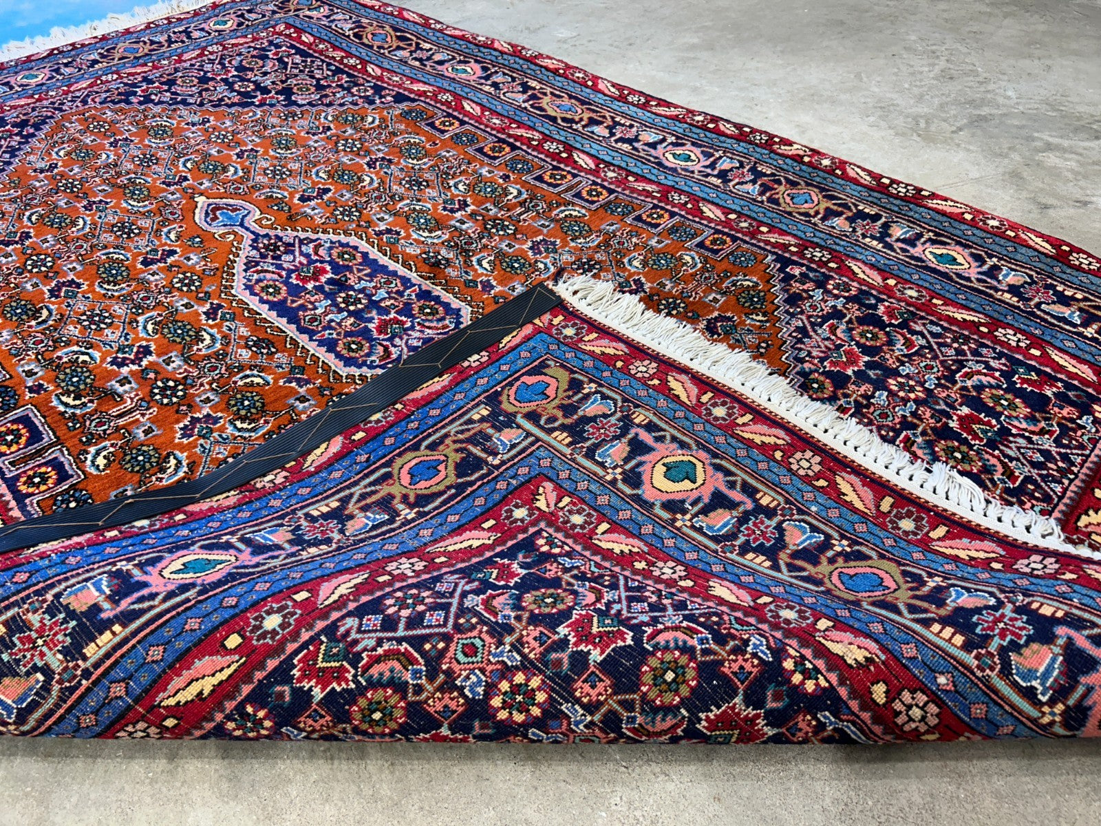 4'8"x7'2" Hand-Knotted 100% Wool Pile Bidjare Area Rug - Carpet