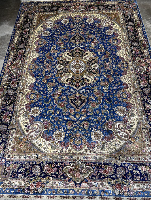 6'x9' Exquisite Hand-Knotted 100% Silk Oriental Rug