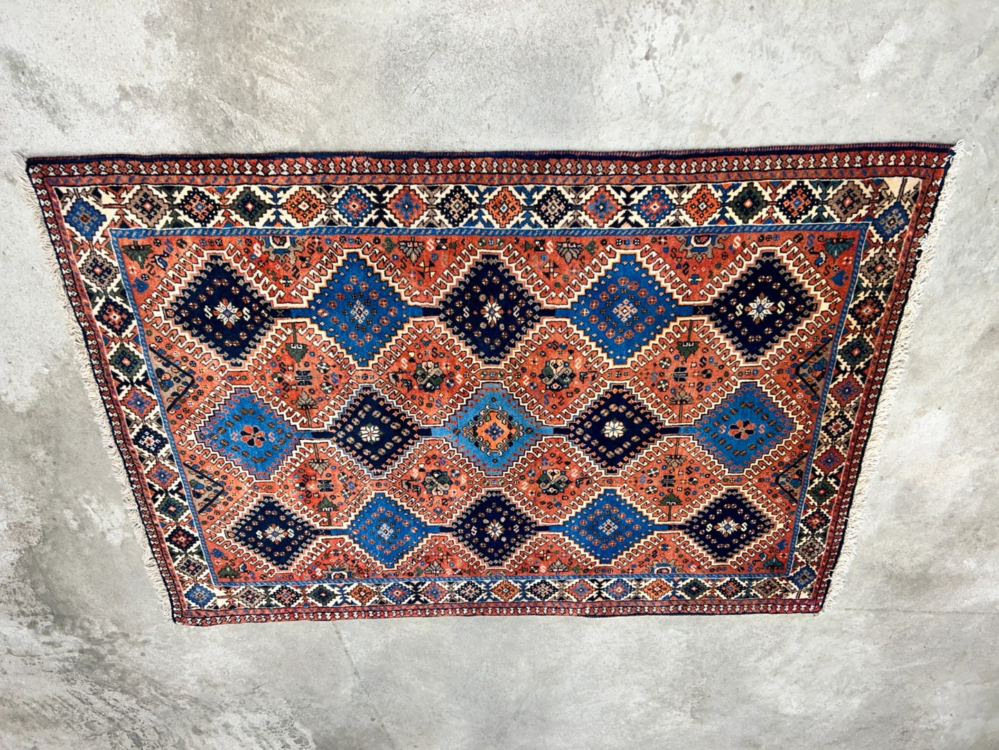 2'4"x4'9" Hand-Knotted 100% Wool Pile Yalamehe Rug
