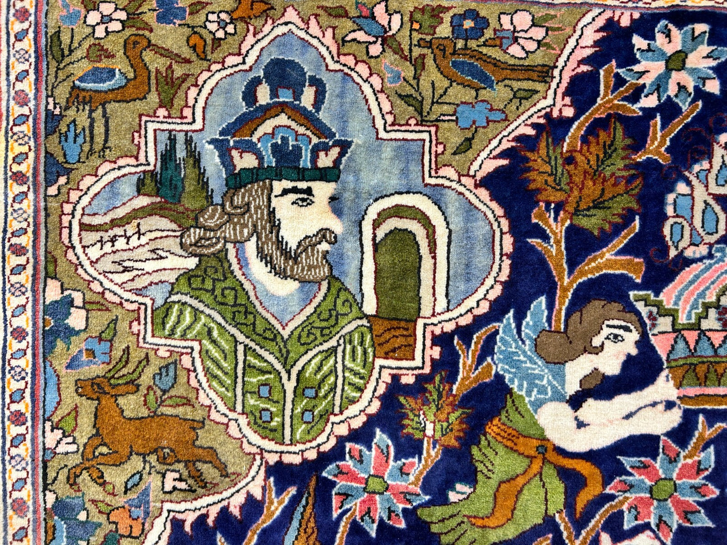 8'4"x11'10" Hand-Knotted 100% Wool Pile Pictorial Kolyayie Rug