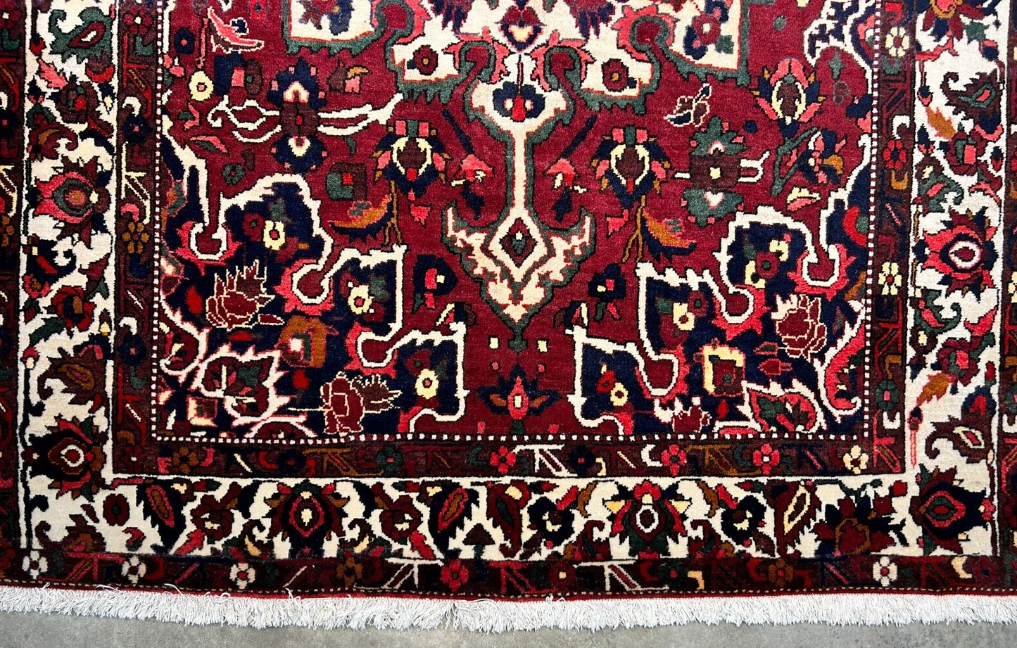 6'8"x9'9" Hand-Knotted 100% Wool Pile Bakhtiarie Carpet - Area Rug