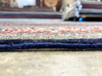 6'7"x9'10" Fine Hand-Knotted Wool & Silk Blend Tabrize Mahi Carpet - Area Rug