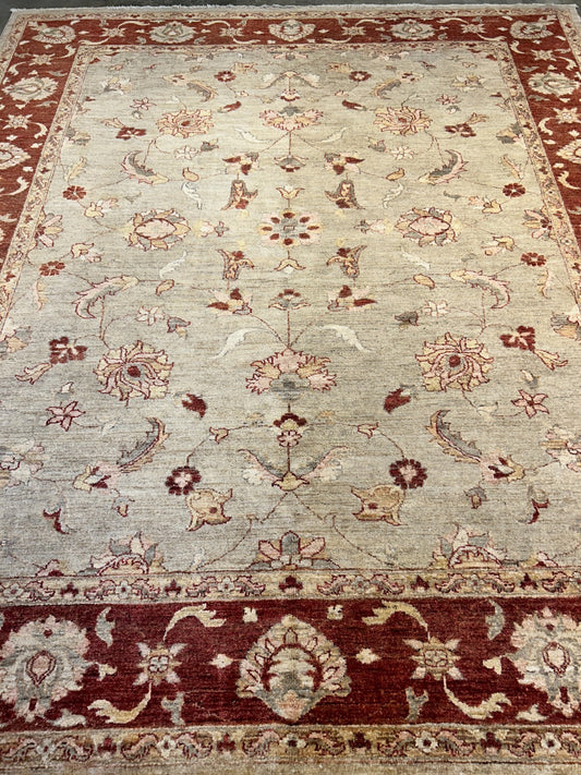 9'x12' Hand-Knotted 100% Wool Pile Indo-Agra Carpet - Area Rug