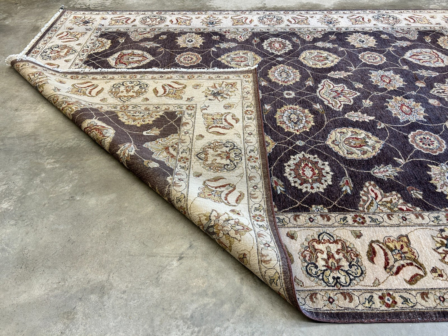 9'x12' Hand-Knotted 100% Wool Pile Lilian Design Carpet - Area Rug