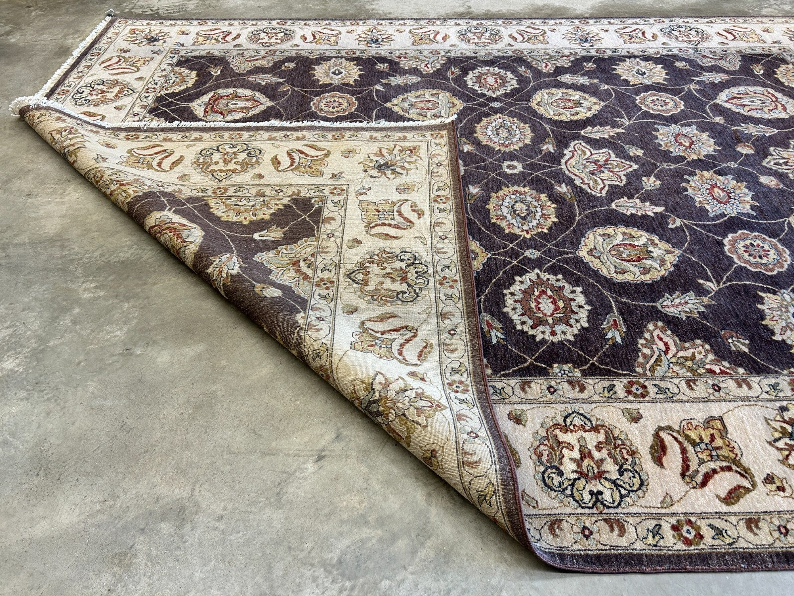 9'x12' Hand-Knotted 100% Wool Pile Lilian Design Carpet - Area Rug