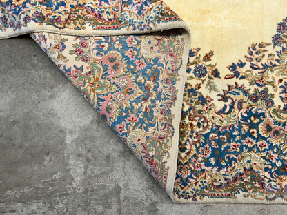 10'11"x14'9" Hand-Knotted 100% Wool Pile Kermane Area Rug - Carpet