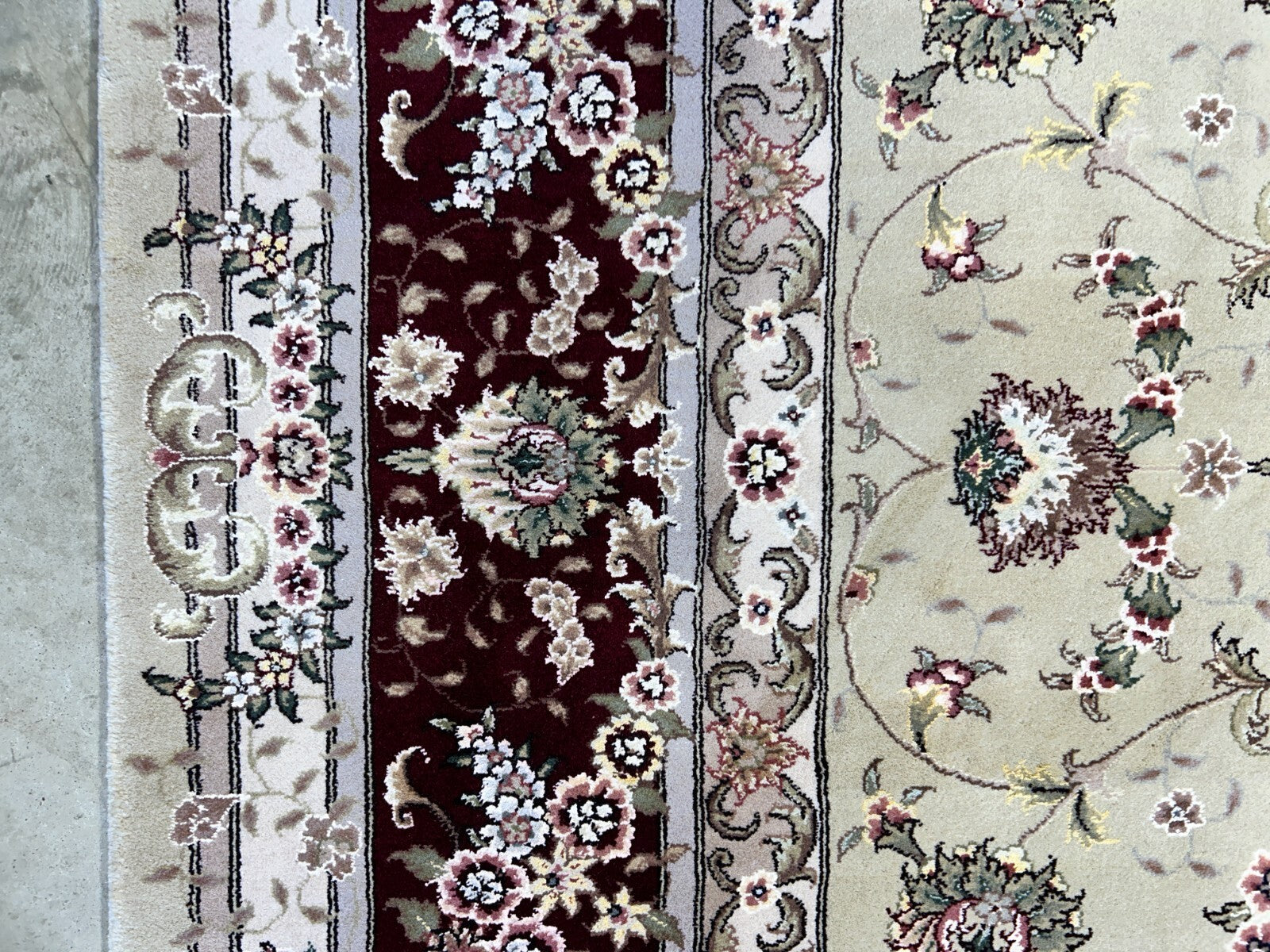 9'x12' Hand-Knotted Wool & Silk Pile Sinopersian Carpet - Area Rug