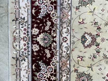 9'x12' Hand-Knotted Wool & Silk Pile Sinopersian Carpet - Area Rug