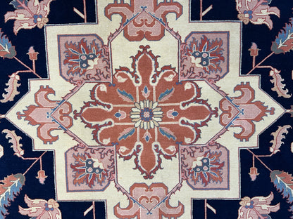 8'10"x11'11" Hand-Knotted 100% Wool Pile IndoHeriz Rug