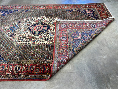 6'6"x10'0" Hand-Knotted 100% Wool Pile Bakhtiarie Carpet - Area Rug