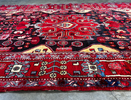5'0" x 9'11" Hand-Knotted 100% Wool Pile Nahavande Area Rug - Carpet