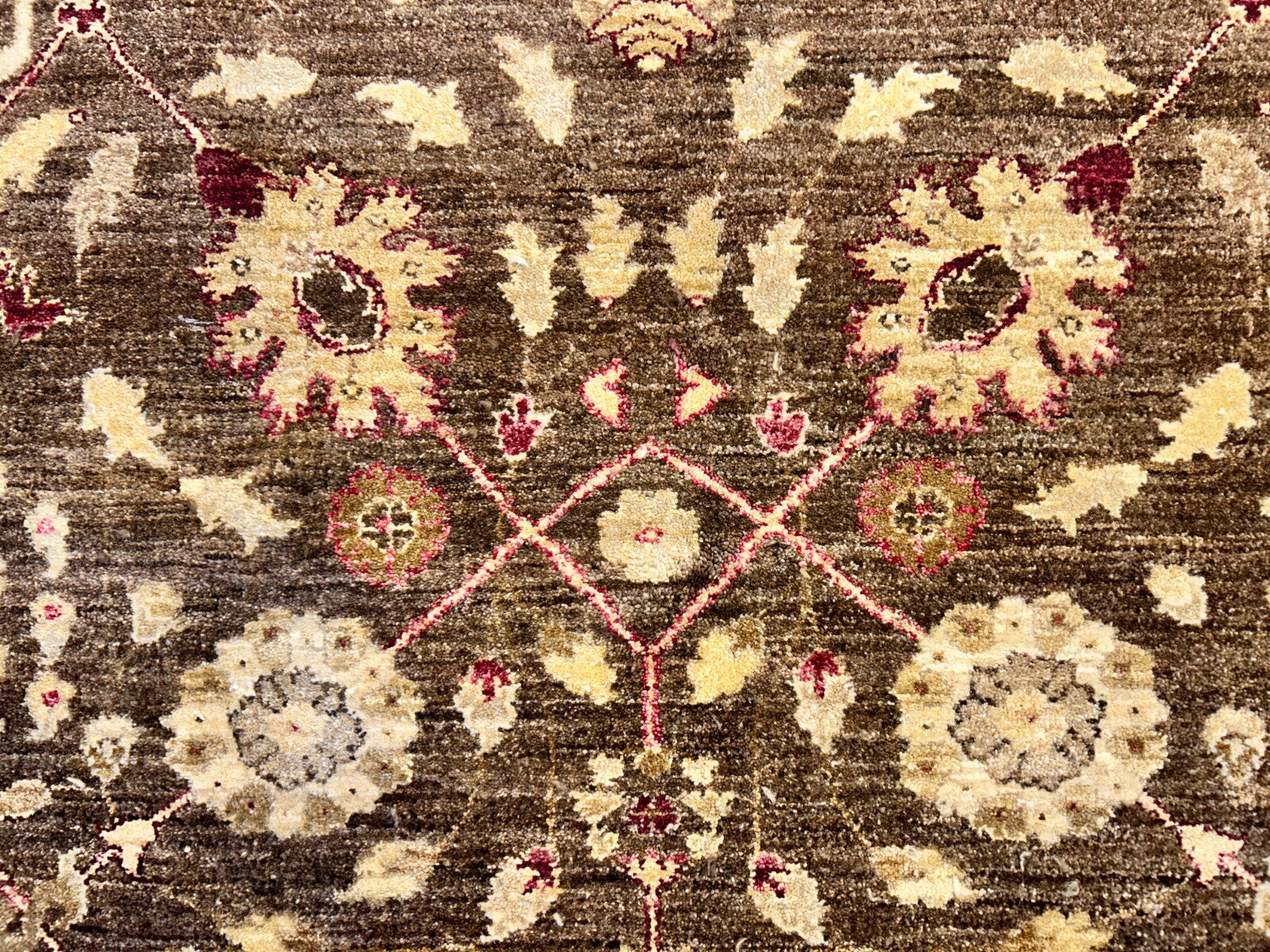 9'3"x12' Hand-Knotted 100% Wool Pile Agra Design Carpet - Area Rug