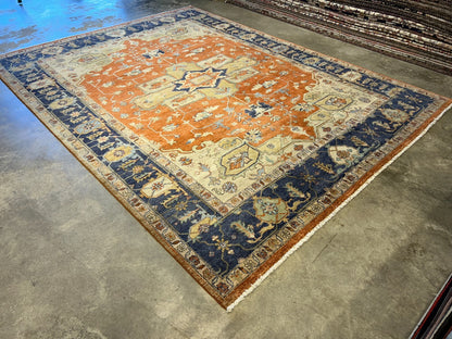 9'x12' Hand-Knotted 100%  Wool Pile IndoSerapi Rug