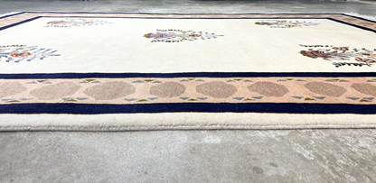 6'4"x9'5" Hand-Knotted 100% Wool Carpet - Gabeh Area Rug