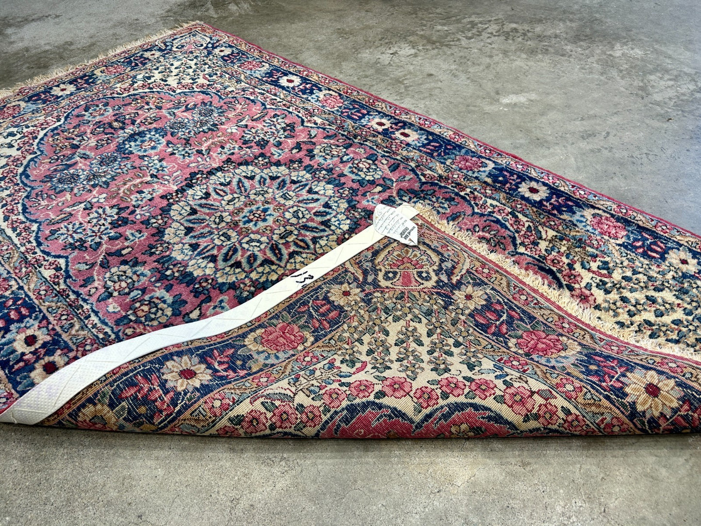 3'x5'1" Antique Hand-Knotted 100% Wool Pile Ravare Kermane Rug