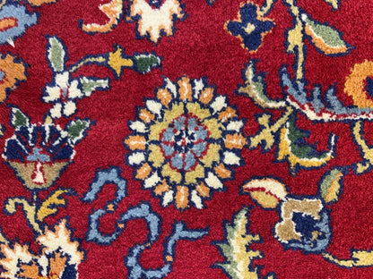 7'11"x9'7" Hand-Knotted 100% Wool Pile Qume Rug