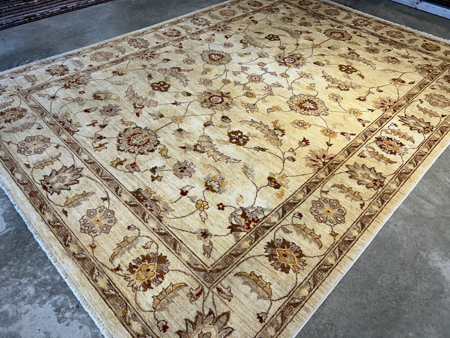 8'10"x12' Hand-Knotted 100% Wool Pile Oriental Rug
