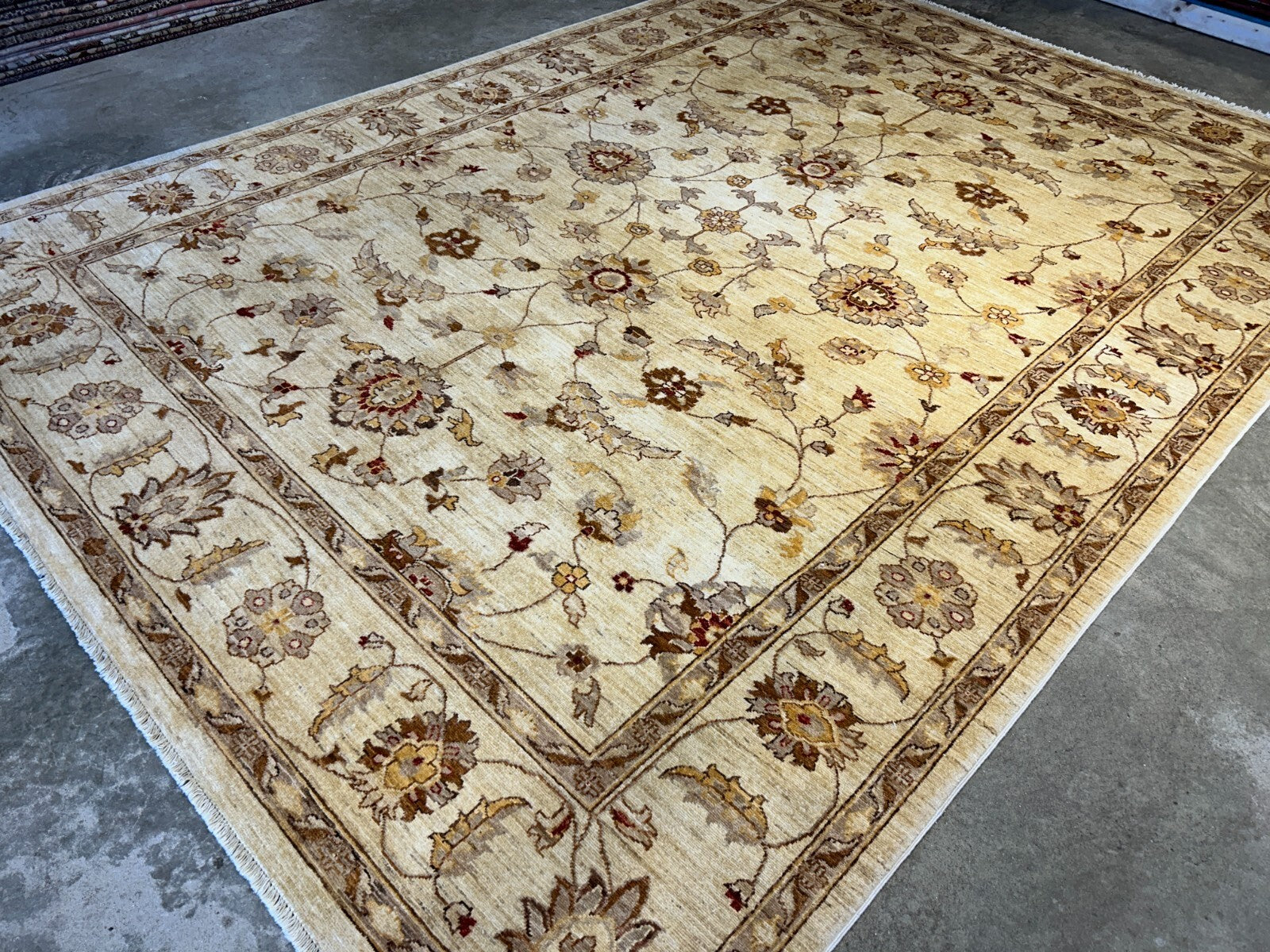 8'10"x12' Hand-Knotted 100% Wool Pile Oriental Rug
