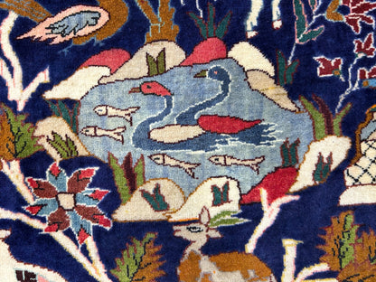 8'4"x11'10" Hand-Knotted 100% Wool Pile Pictorial Kolyayie Rug