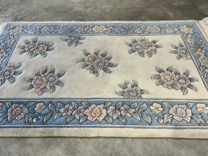 3’x5’ Hand-Knotted 100% Wool Pile Oriental Area Rug - Carpet