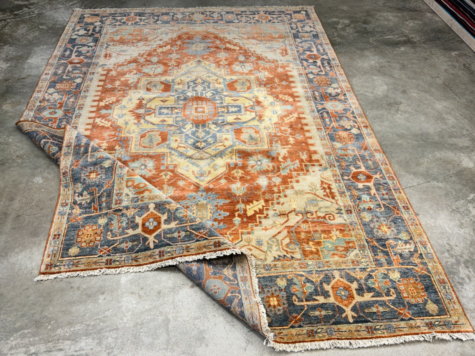 8'10" x 11'8" Hand-Knotted 100% Wool Carpet - Herize Design Area Rug