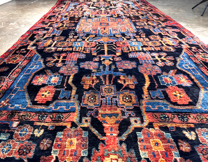 4'8" x 10'0" Hand-Knotted 100% Wool Pile Nahavande Area Rug - Carpet
