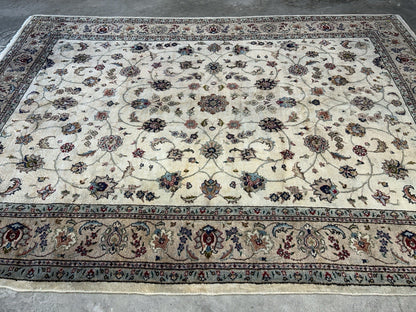 7’x9’11” Vintage Hand-Knotted 100% Wool Pile Tabrize Area Rug - Carpet