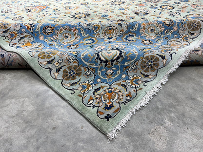 10'6"x14'6" Hand-Knotted 100% Wool Pile Kashane Rug