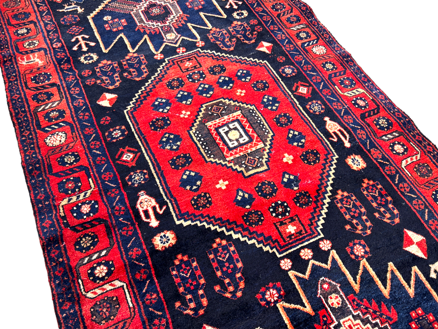 4'7" x 9'5" Hand-Knotted 100% Wool Carpet - Bidjare Area Rug