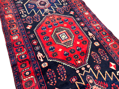 4'7" x 9'5" Hand-Knotted 100% Wool Carpet - Bidjare Area Rug