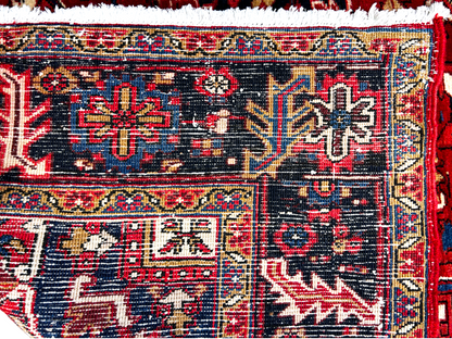 8'2" x 11'1'' Hand-Knotted 100% Wool Pile Herize Area Rug