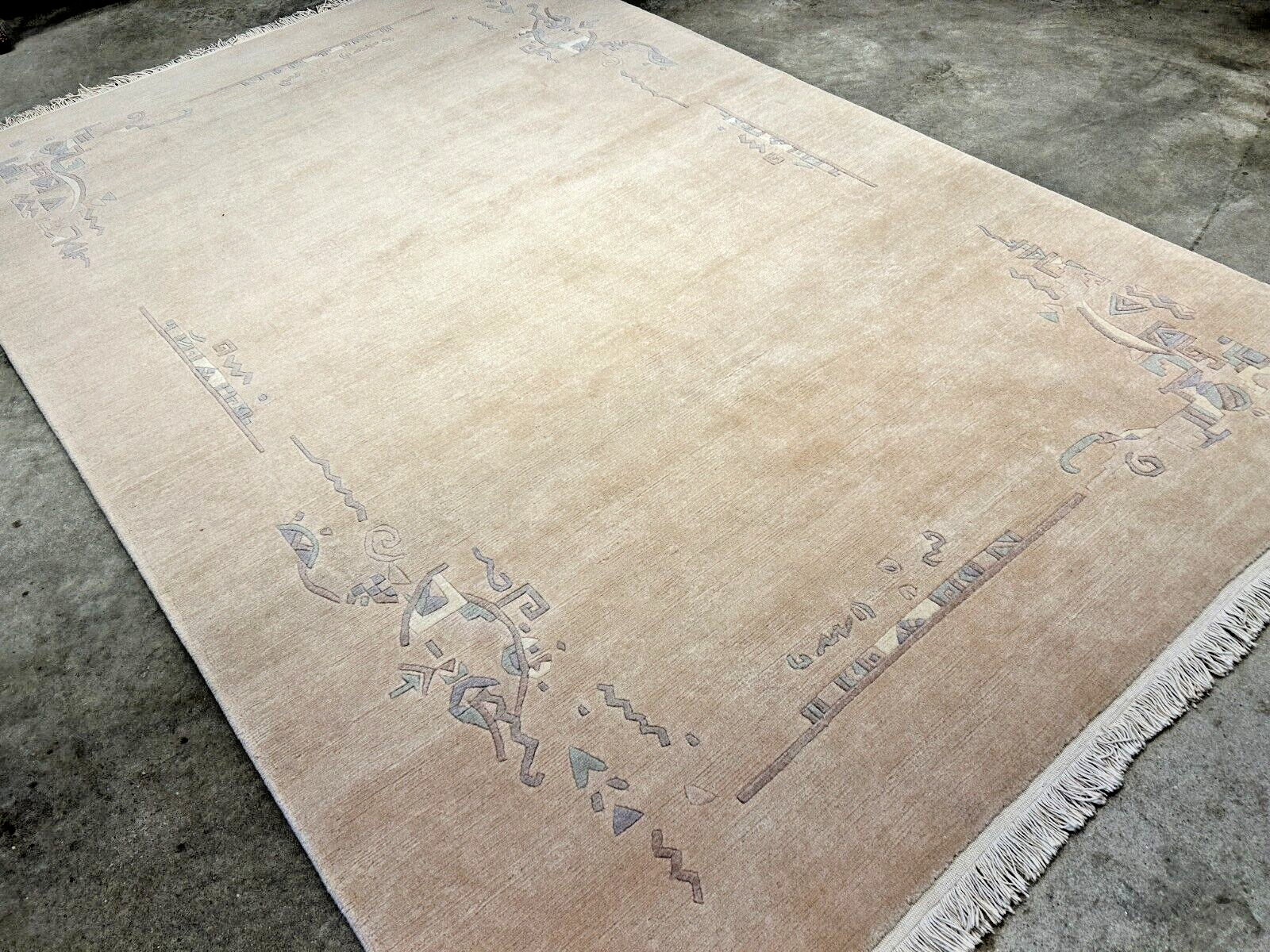 6'6"x9'11" Hand-Knotted 100% Wool Pile Indo-Nepali Carpet - Area Rug