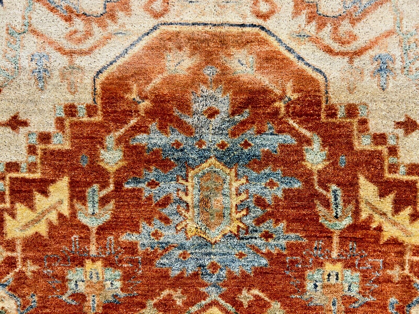 8'10" x 11'8" Hand-Knotted 100% Wool Carpet - Herize Design Area Rug