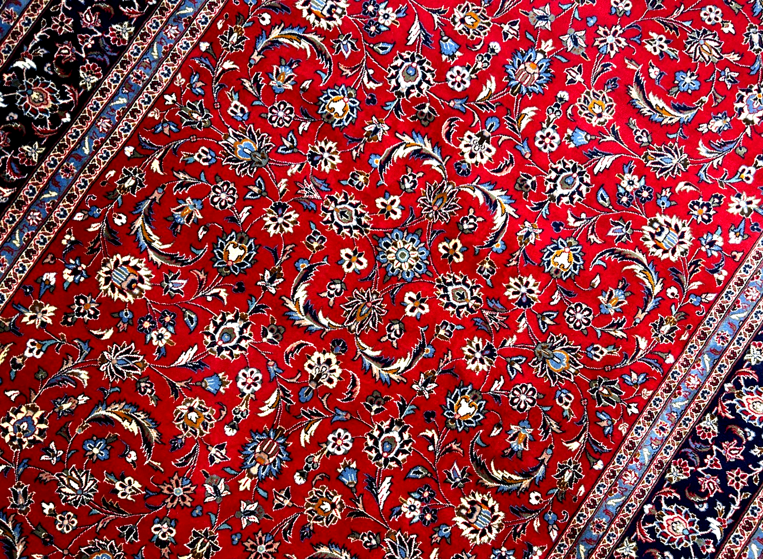 8'2"x12'1'' Fine Hand-Knotted Fine 100% Wool Pile  Kashane Area Rug