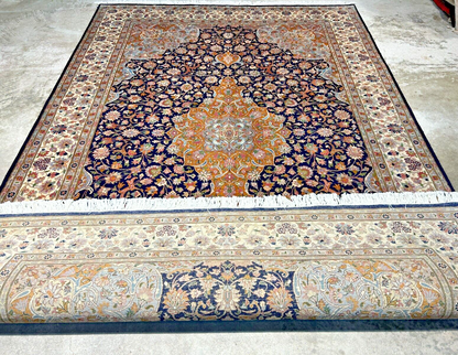 6'1"x9'4" Hand-Knotted 100% Wool Carpet - Pakpersian Kashane Area Rug