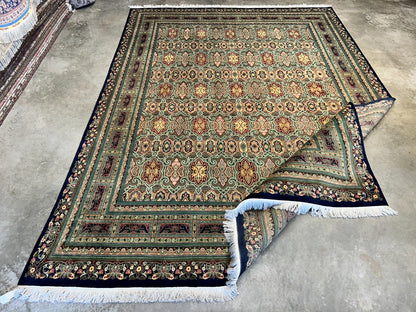 8'10"x11'10" Hand-Knotted 100% Wool Pile Oriental Rug