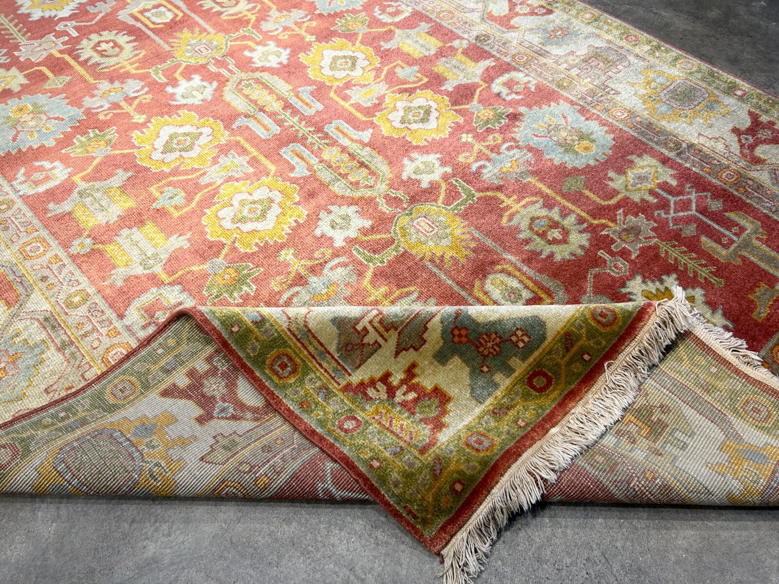 6'2"x8'11" Hand-Knotted 100% Wool Pile India-Farahane Carpet - Area Rug