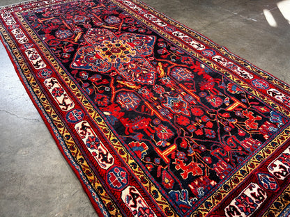 5'0" x 9'5'' Hand-Knotted 100% Lamb Wool Pile Nahavande Area Rug
